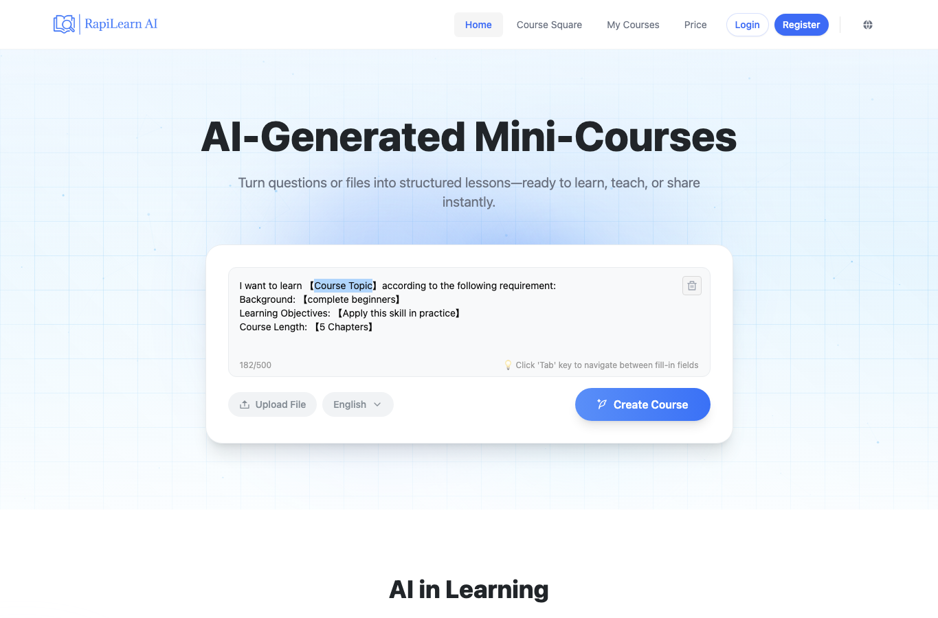 RapiLearn AI