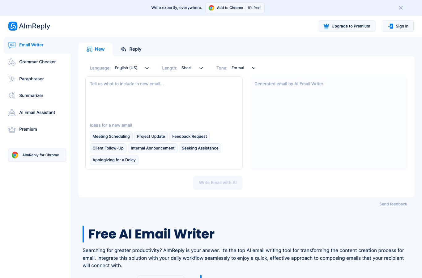 AI Email Assistant AImReply