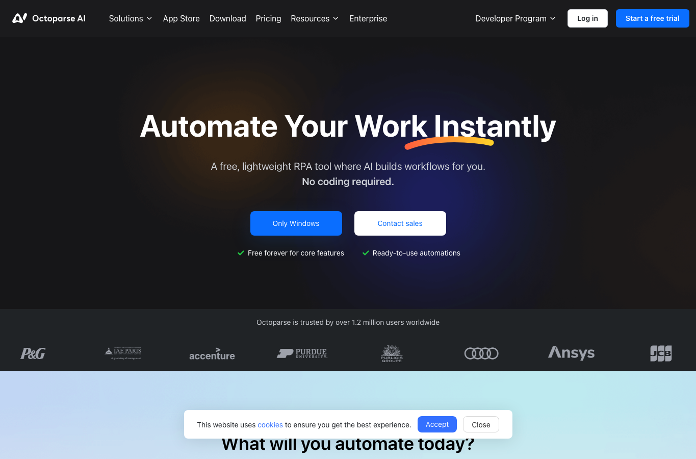 Octoparse AI - Workflow Automation Software