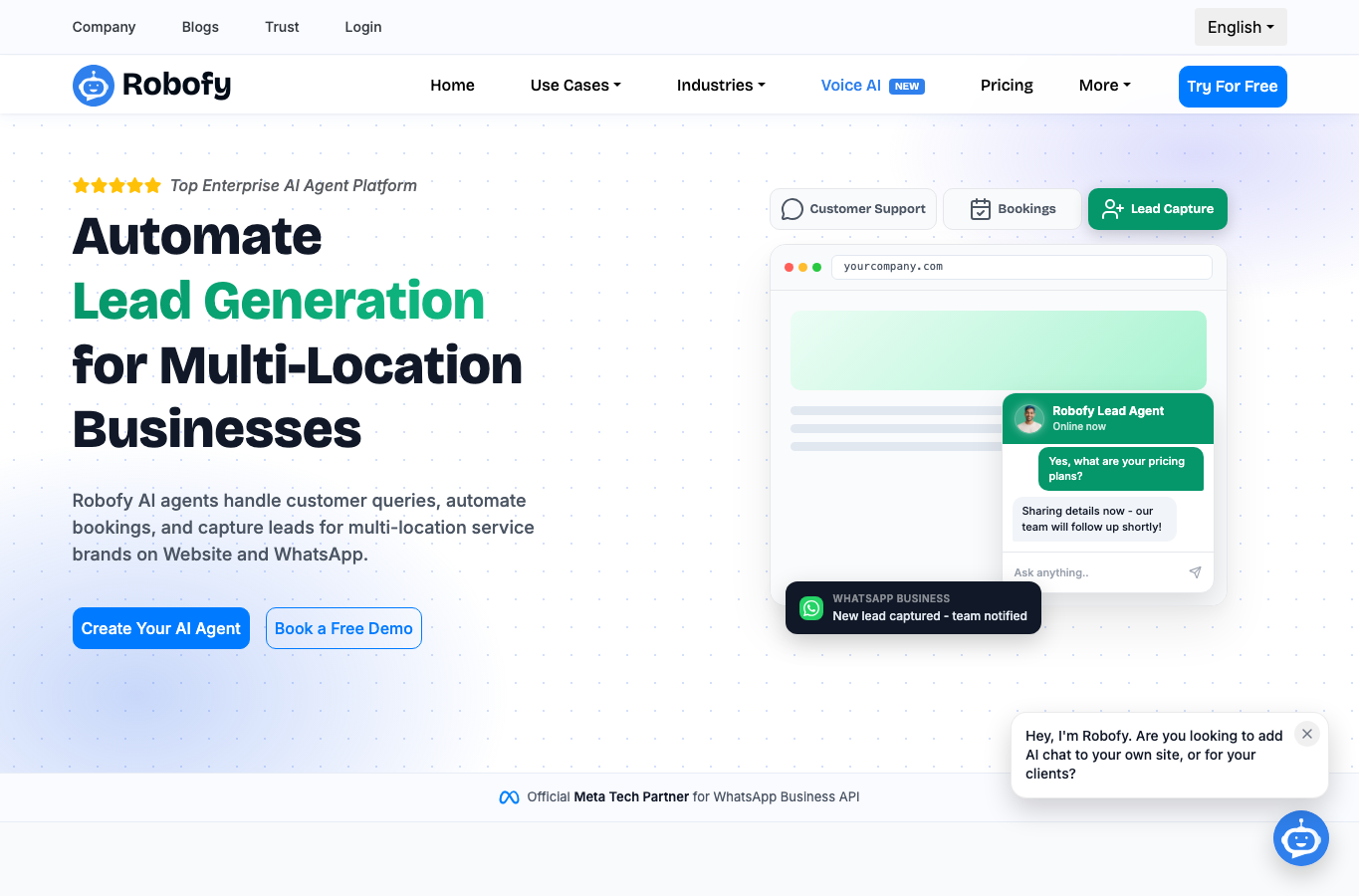 Robofy AI Chatbot