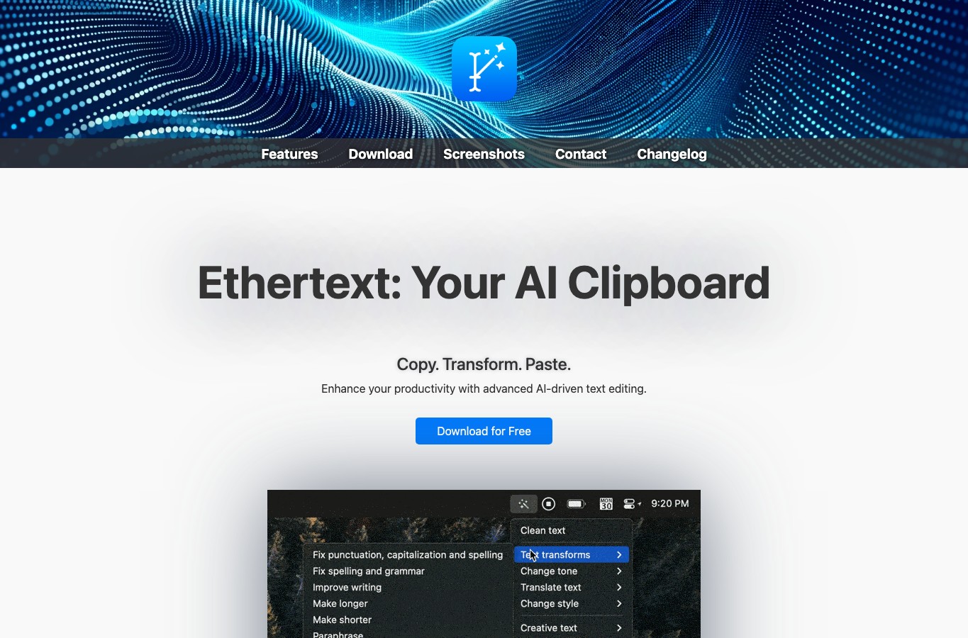 Ethertext