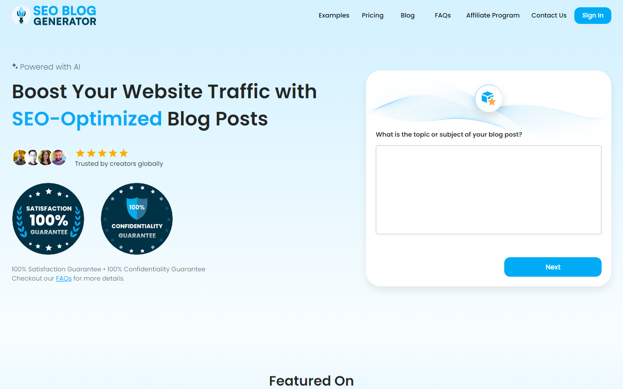 SEO Blog Generator
