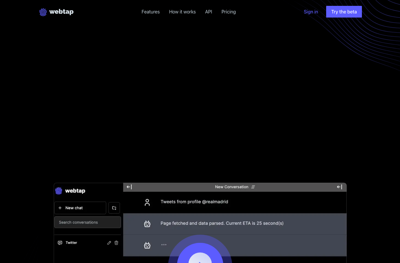 Webtap - AI Web Scraper