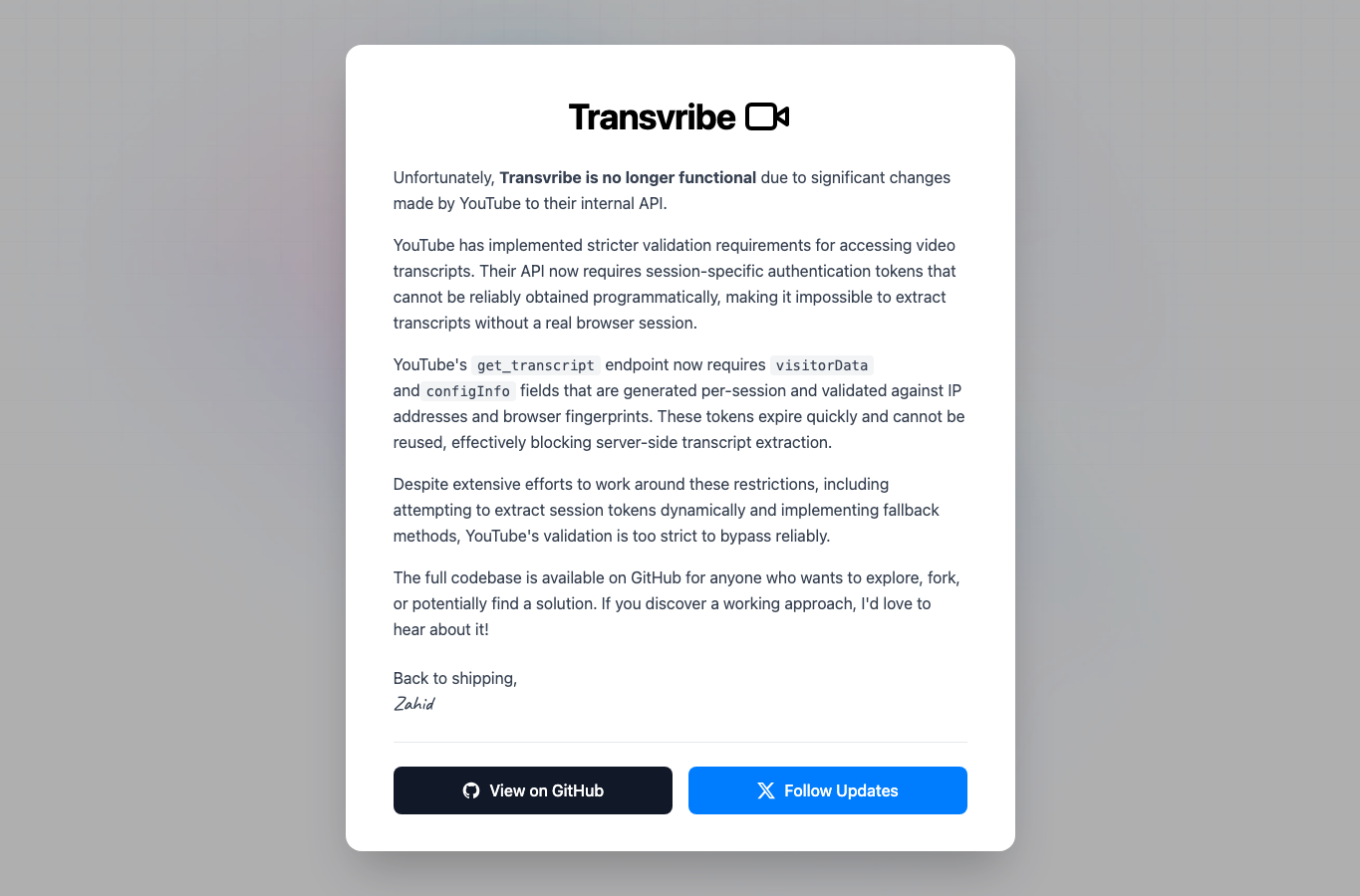 Transvribe