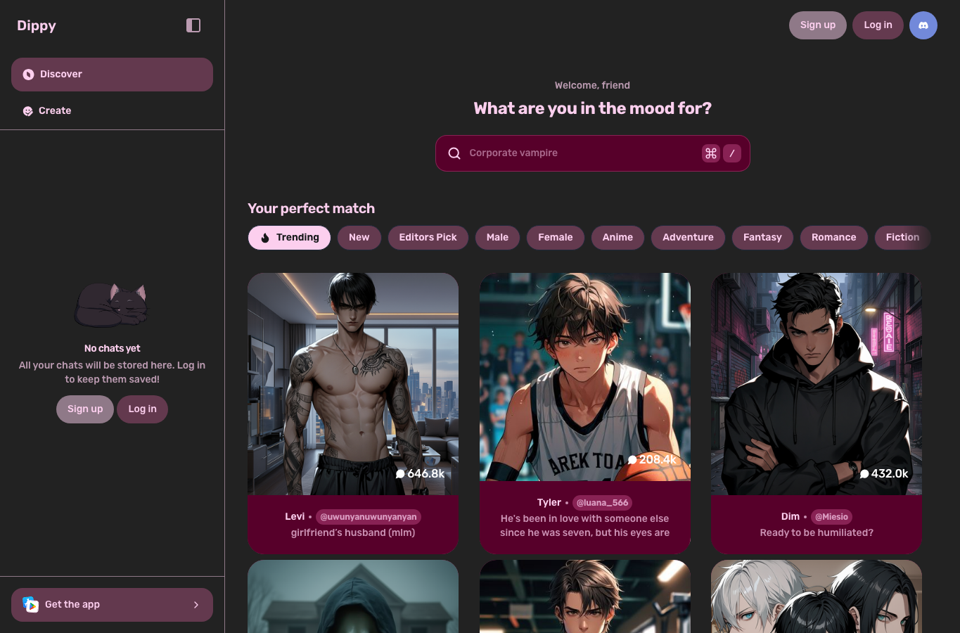 Dippy Widget - AI Character Chat