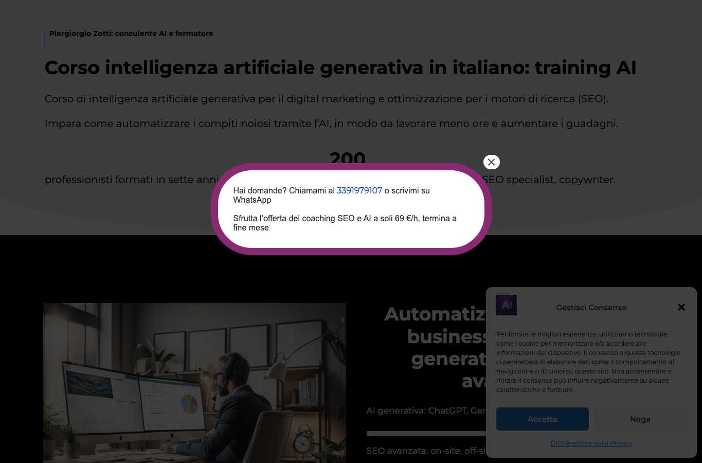 Corso intelligenza artificiale: AI coach