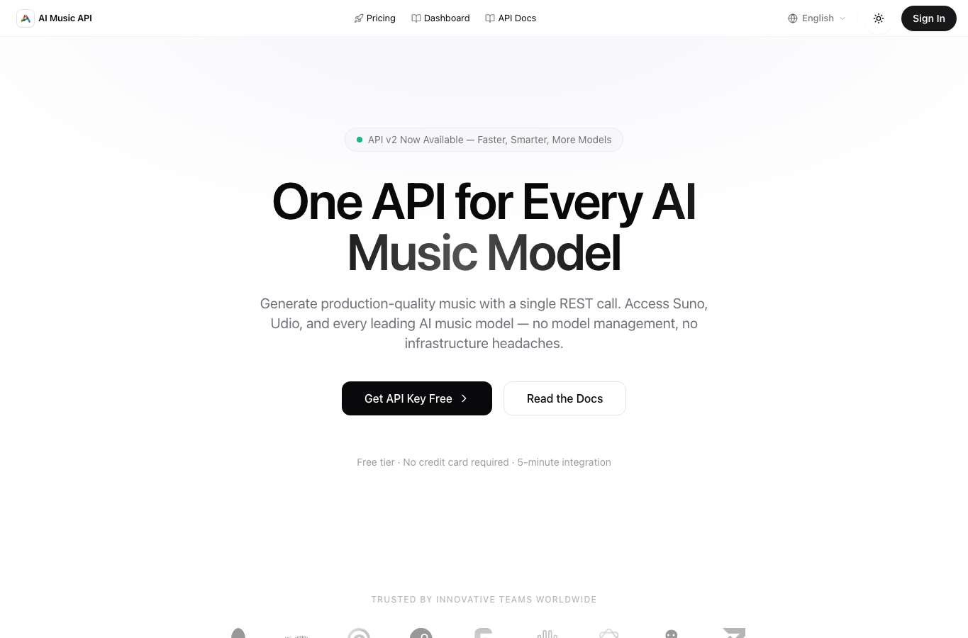 AI Music API, Free Cheap AI Music