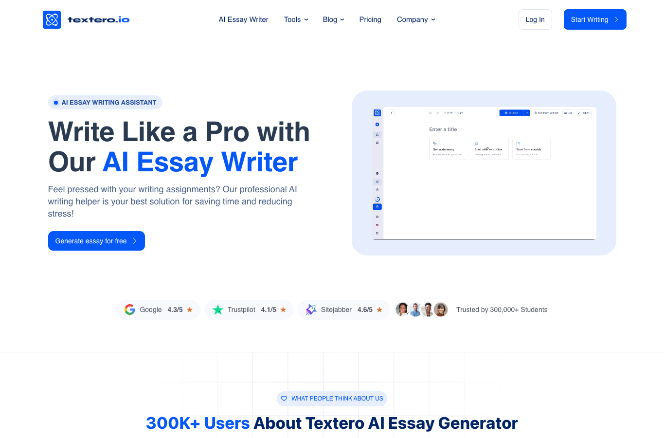 Textero.ai Essay Writer