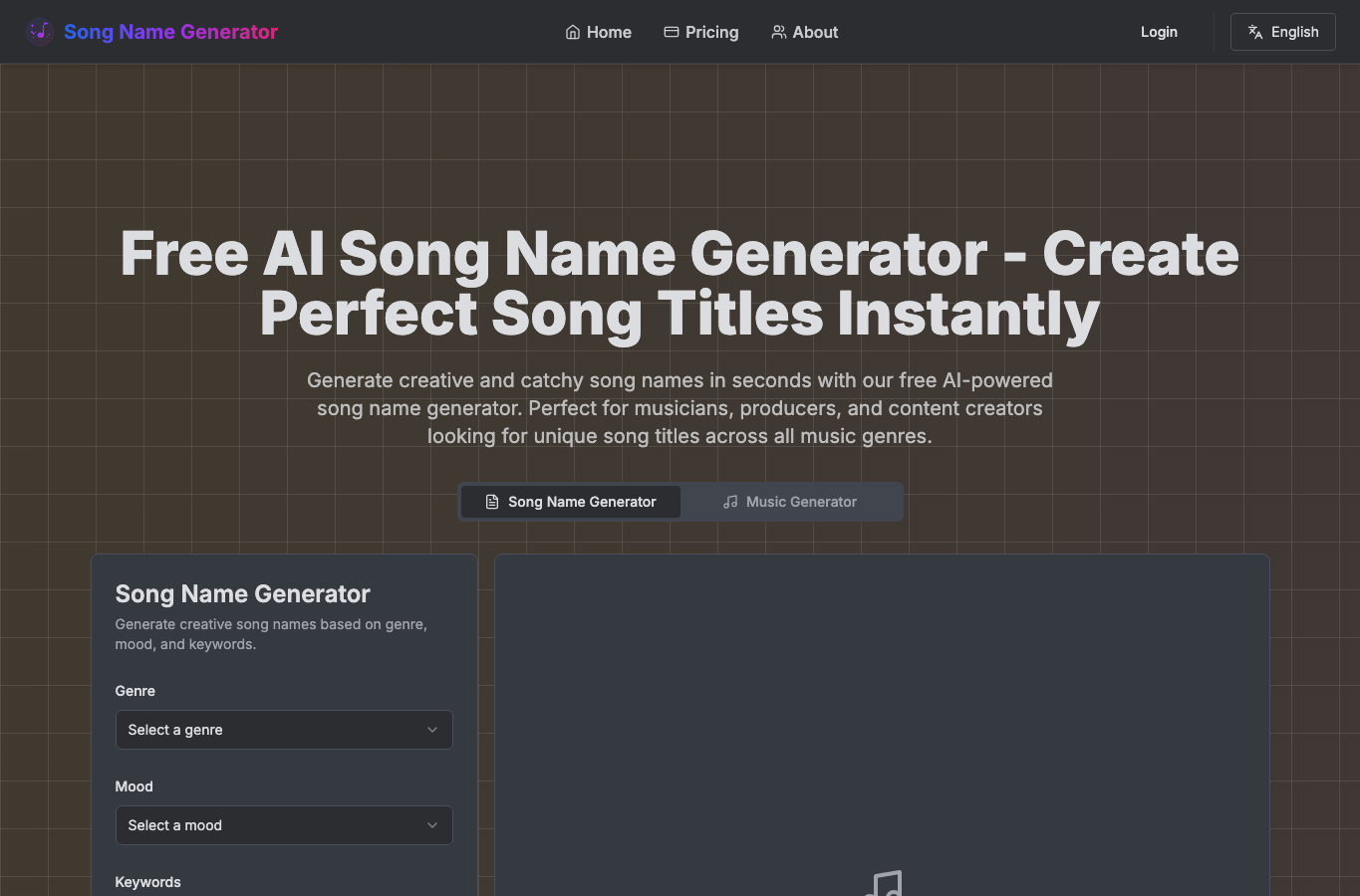 AI Song Name Generator