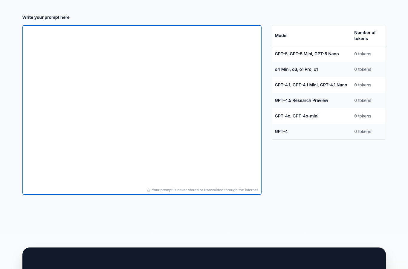 Prompt Token Counter