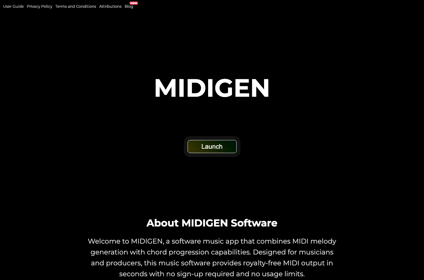 MIDIGEN: Melody Generator