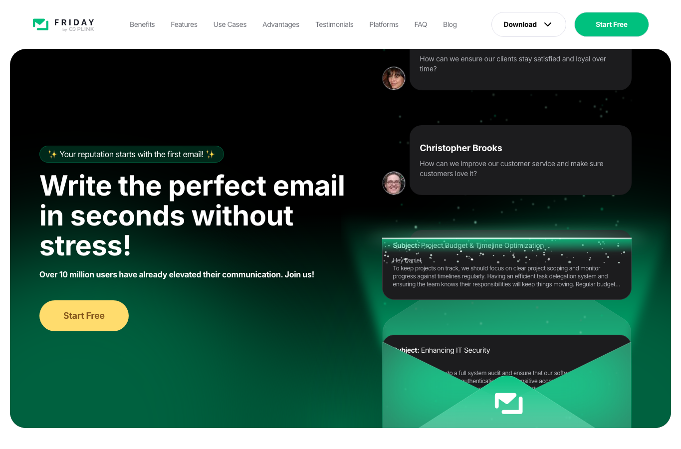 Friday: AI E-mail Writer