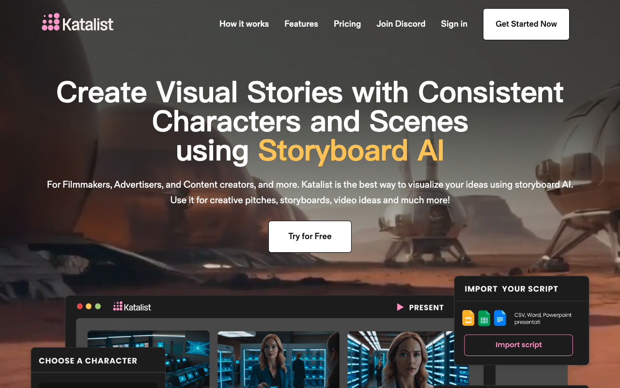 Katalist AI Storytelling Studio