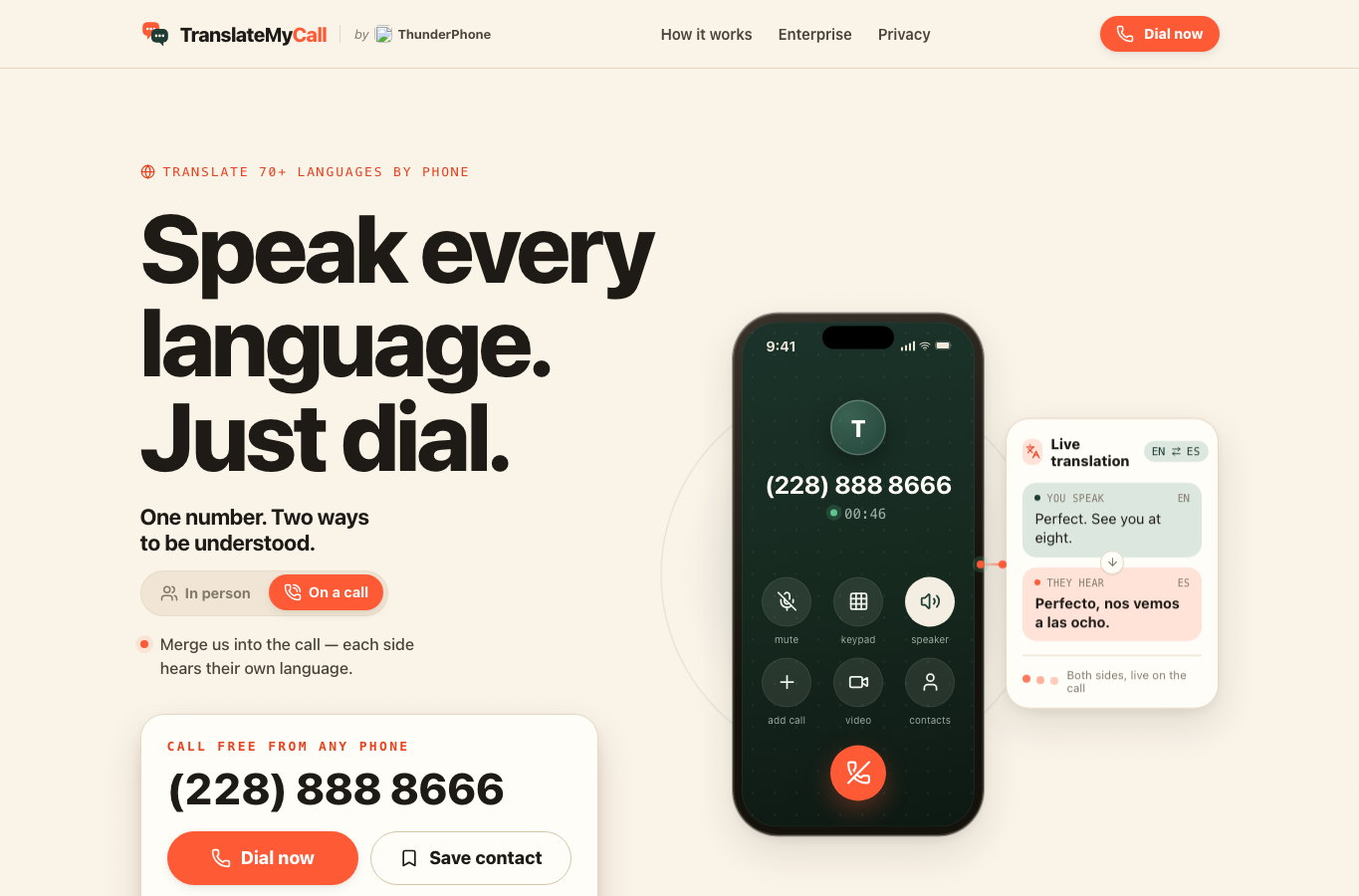 TranslateMyCall.com
