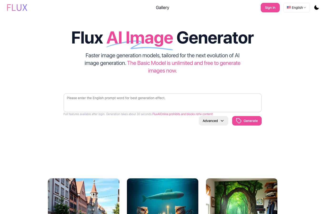FLUX AI Online
