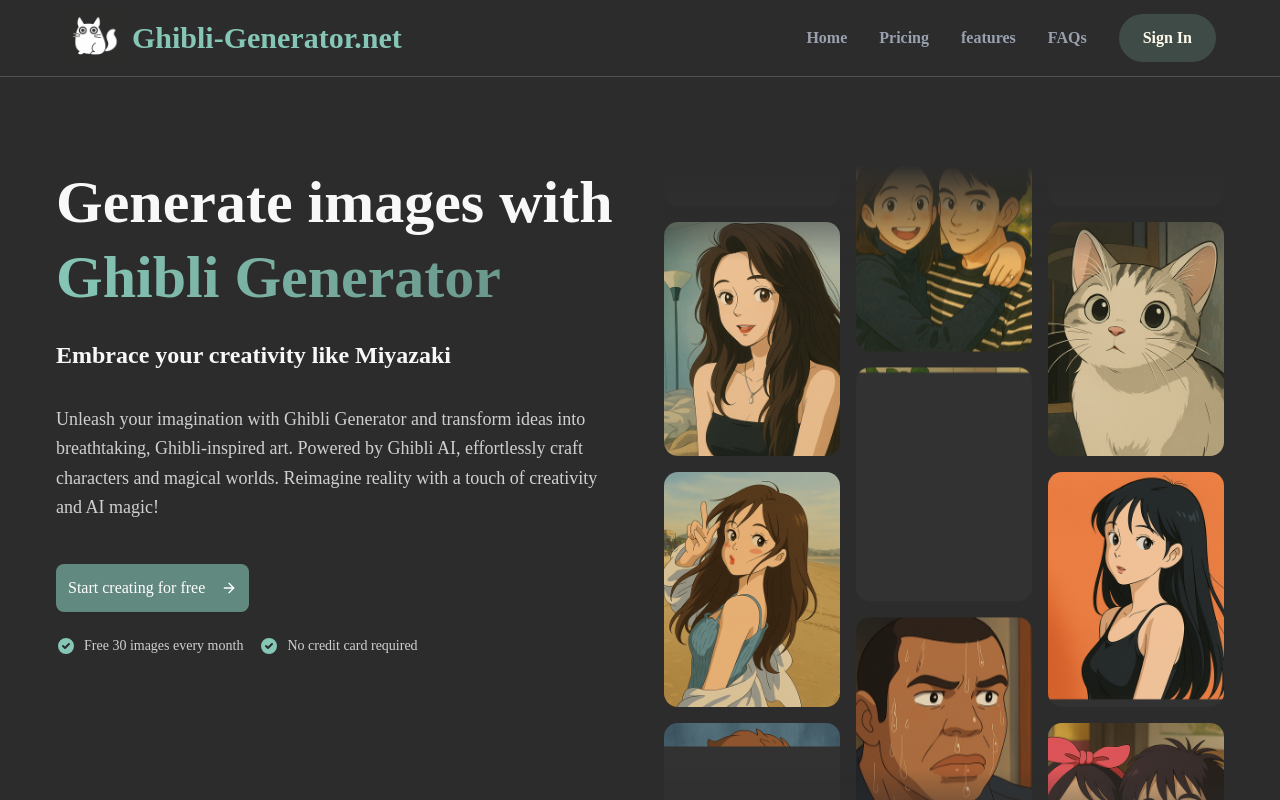 Ghibli Generator