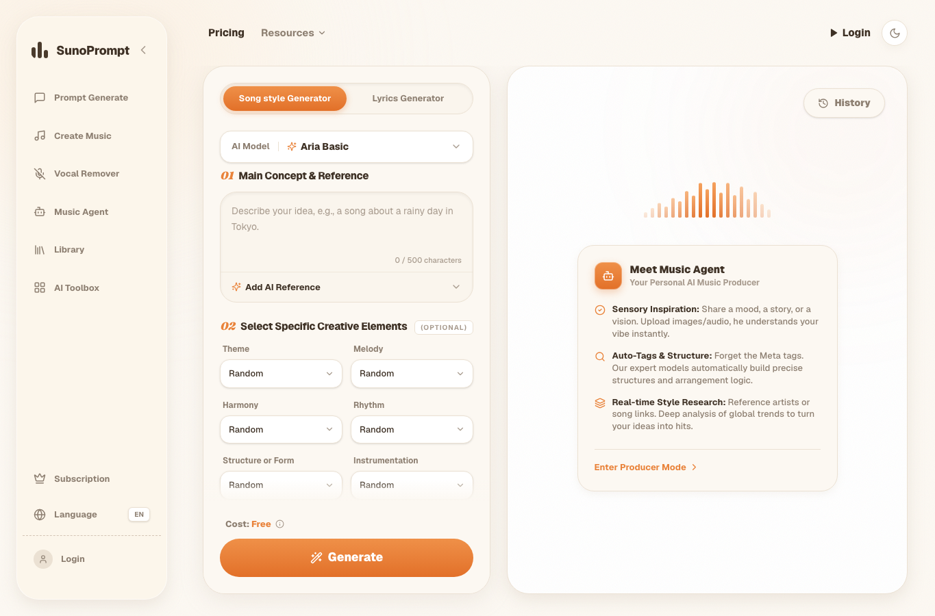 Music Prompt Generator