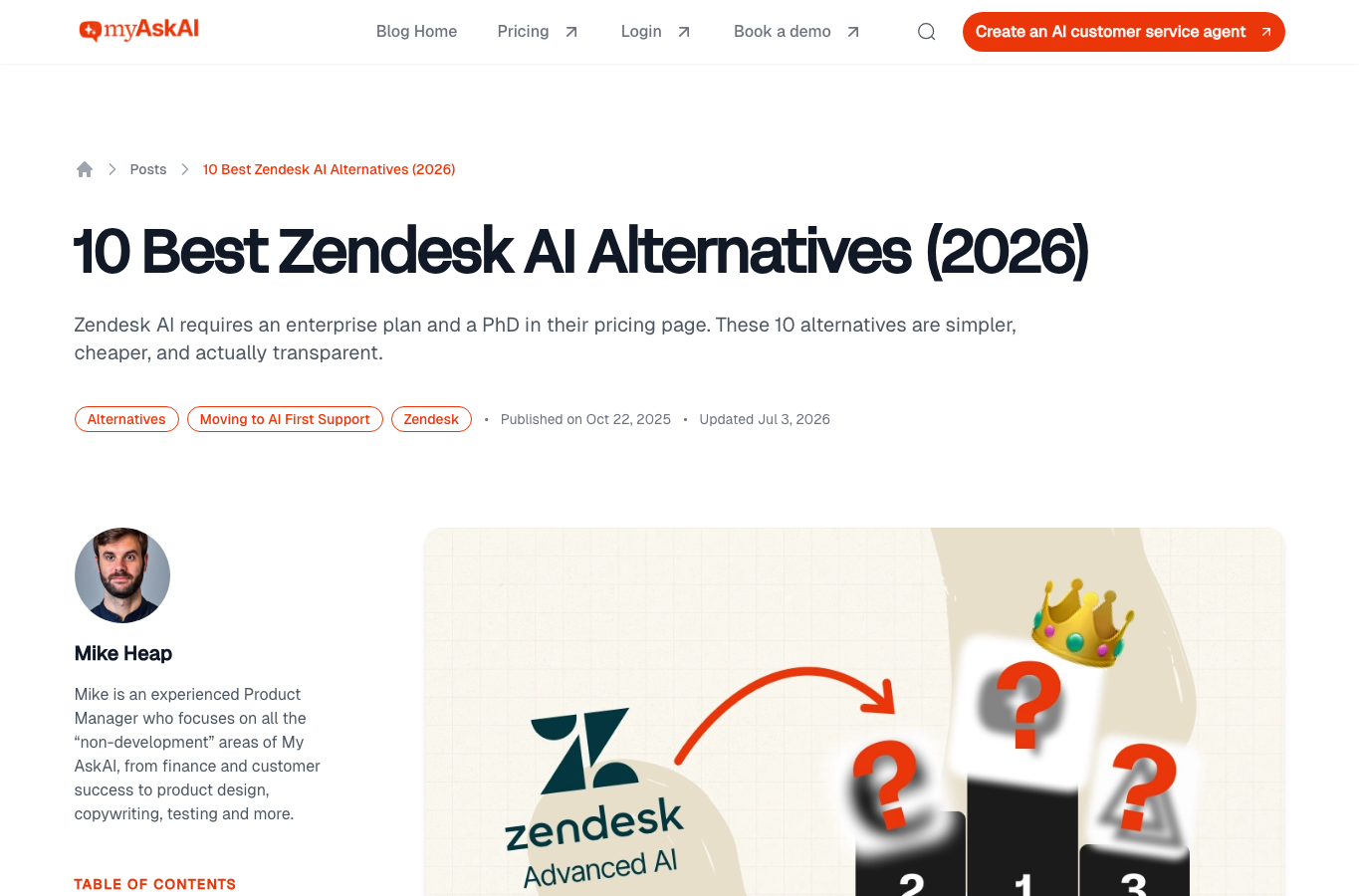 Zendesk AI (but cheaper)