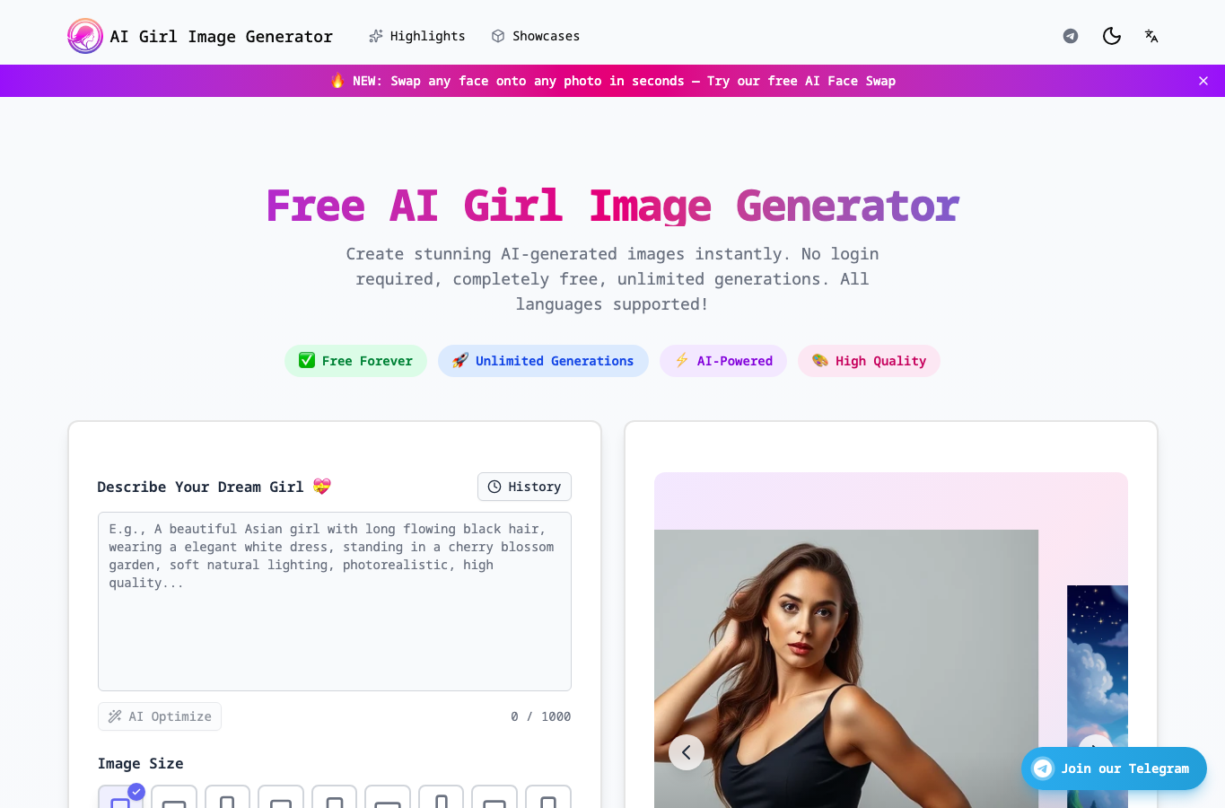 AI Gril Generator