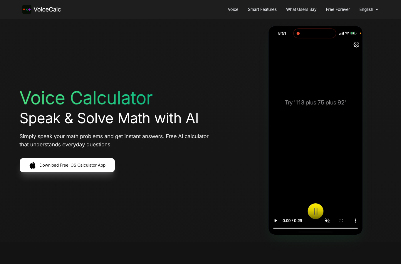 VoiceCalc - AI Math Calculator