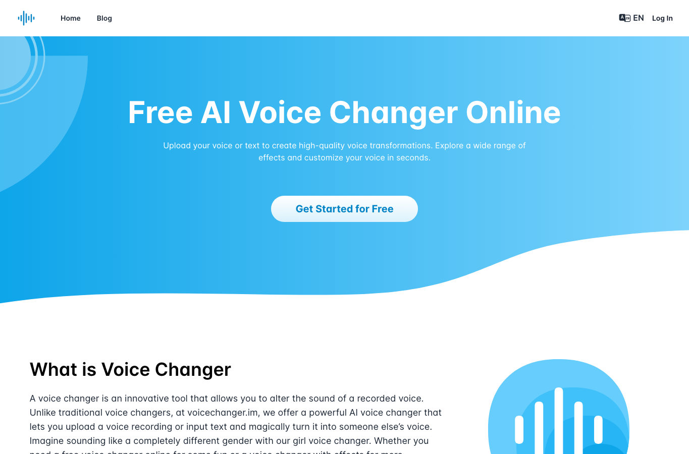 VoiceChanger.im: AI Voice Cloner & Text to Speech Free Online
