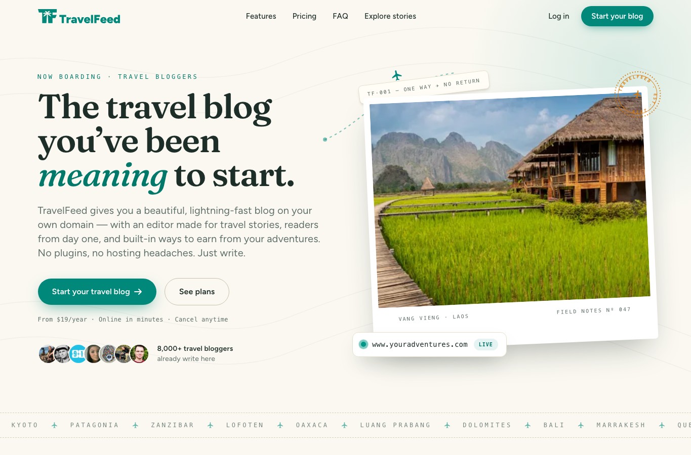 AI Supported Travel Blog Platform