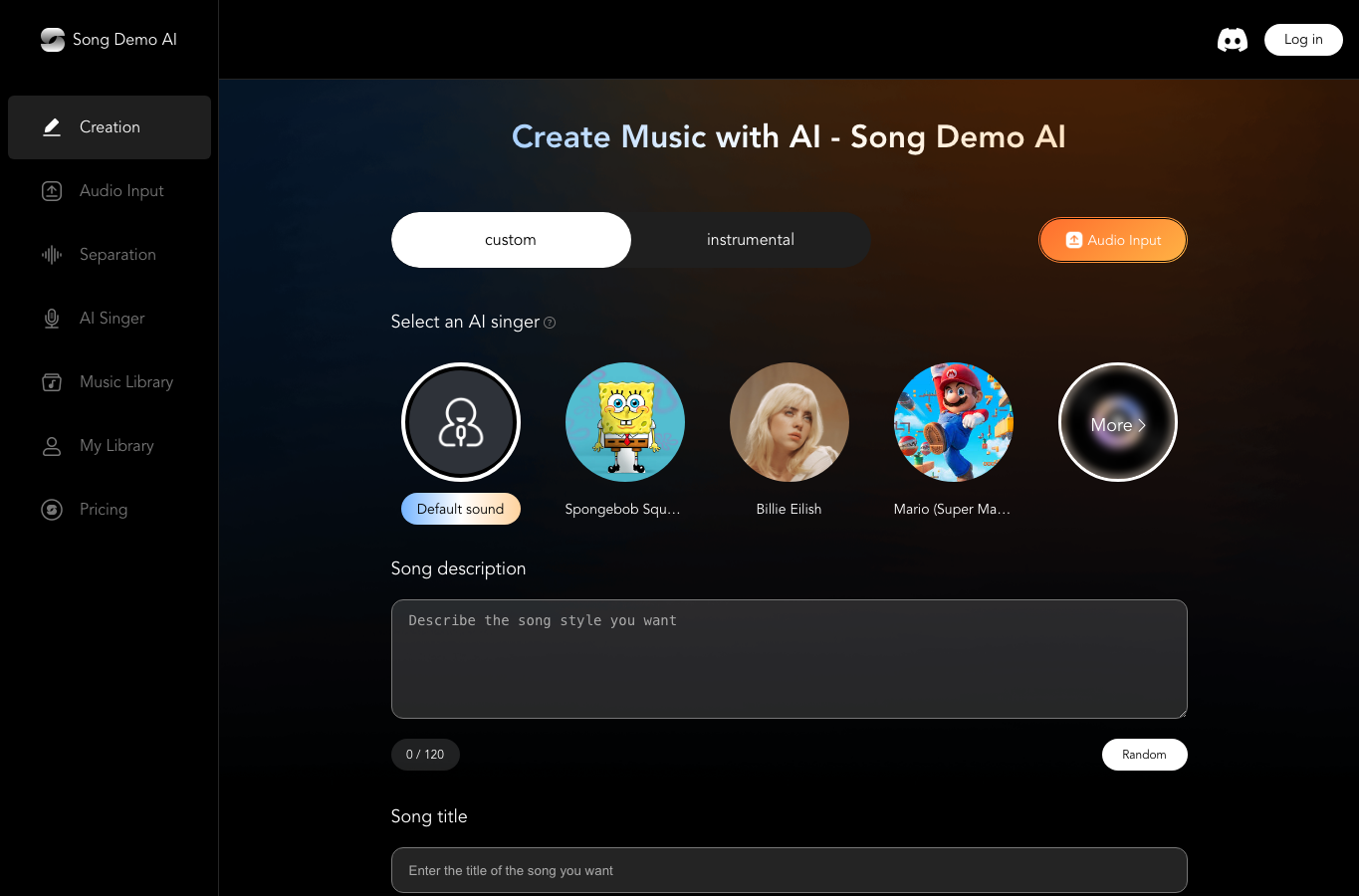 Song Demo AI