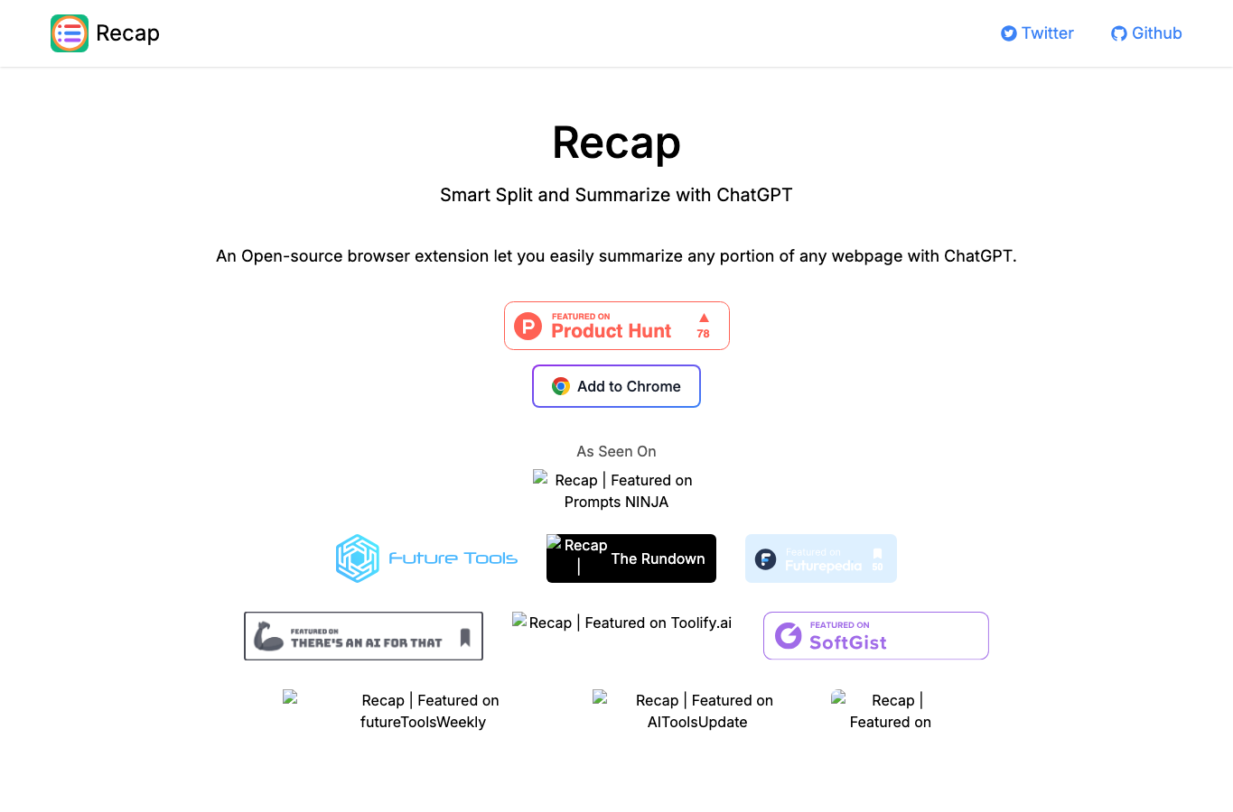 Recap