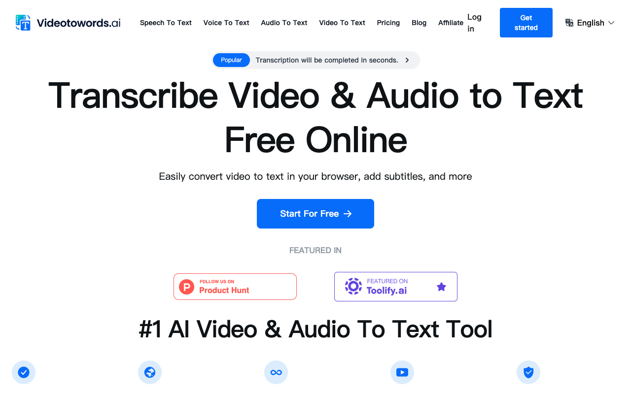 Videotowords.ai