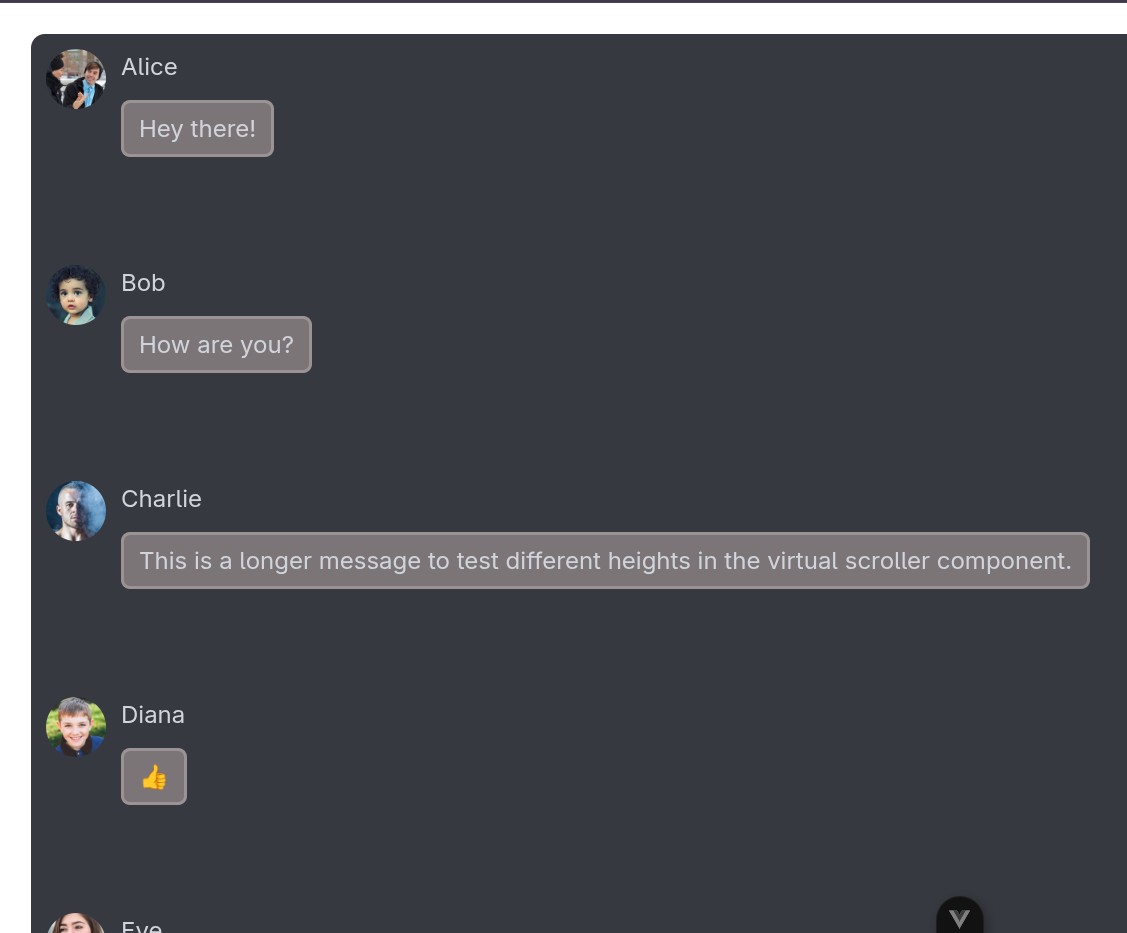 Screenshot showing broken layout with gaps between items