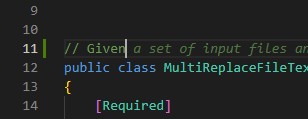 VSCode 显示一个半写的 C# 注释正在获得内联 AI 自动完成建议的截图
