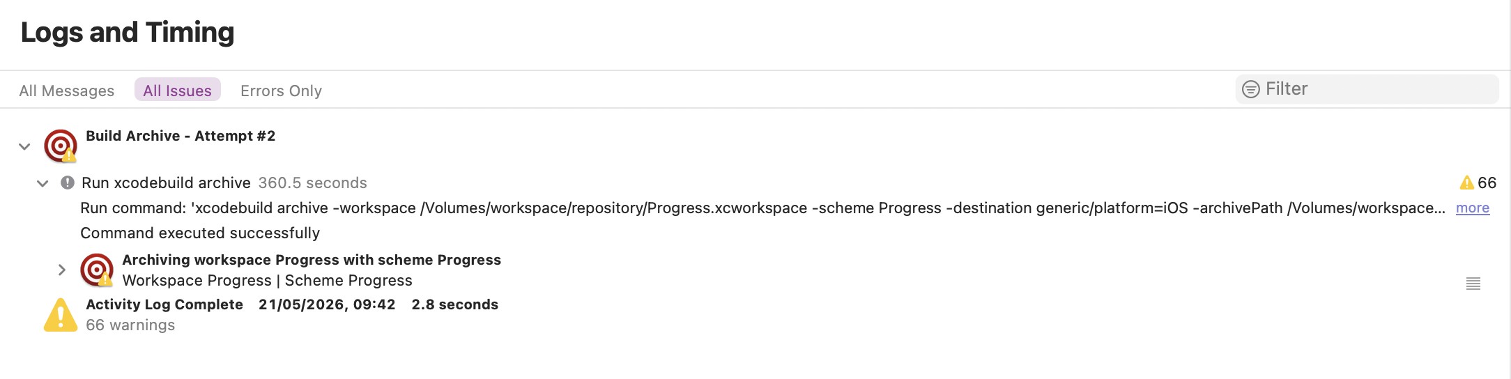 Xcode Cloud UI