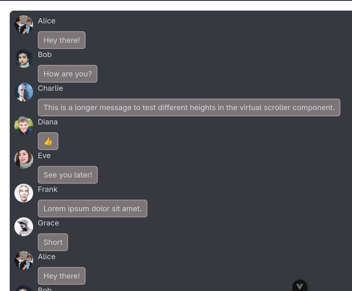 Screenshot showing correct layout without gaps