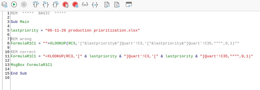 LibreOffice 中的 VBA