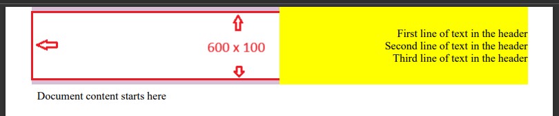 页面顶端,600 x 100 的图片在到达边距盒右边界处被裁剪