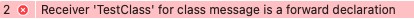 error message